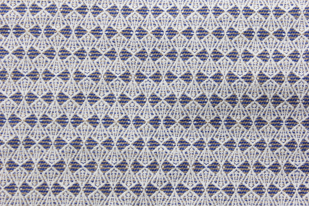  Tissu  bijou grec  bleu en coton Folkandfabric